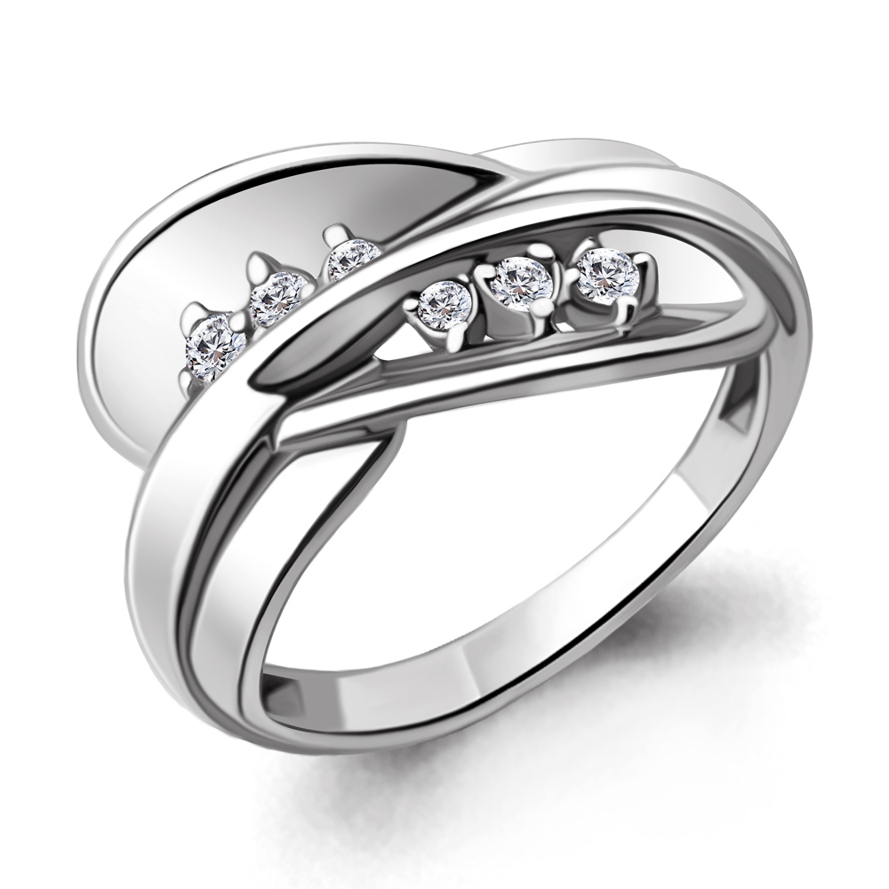 

Кольцо из серебра с фианитом Aquamarine Aquamarine 68854А_925_р р. 20,5, 68854А_925_р