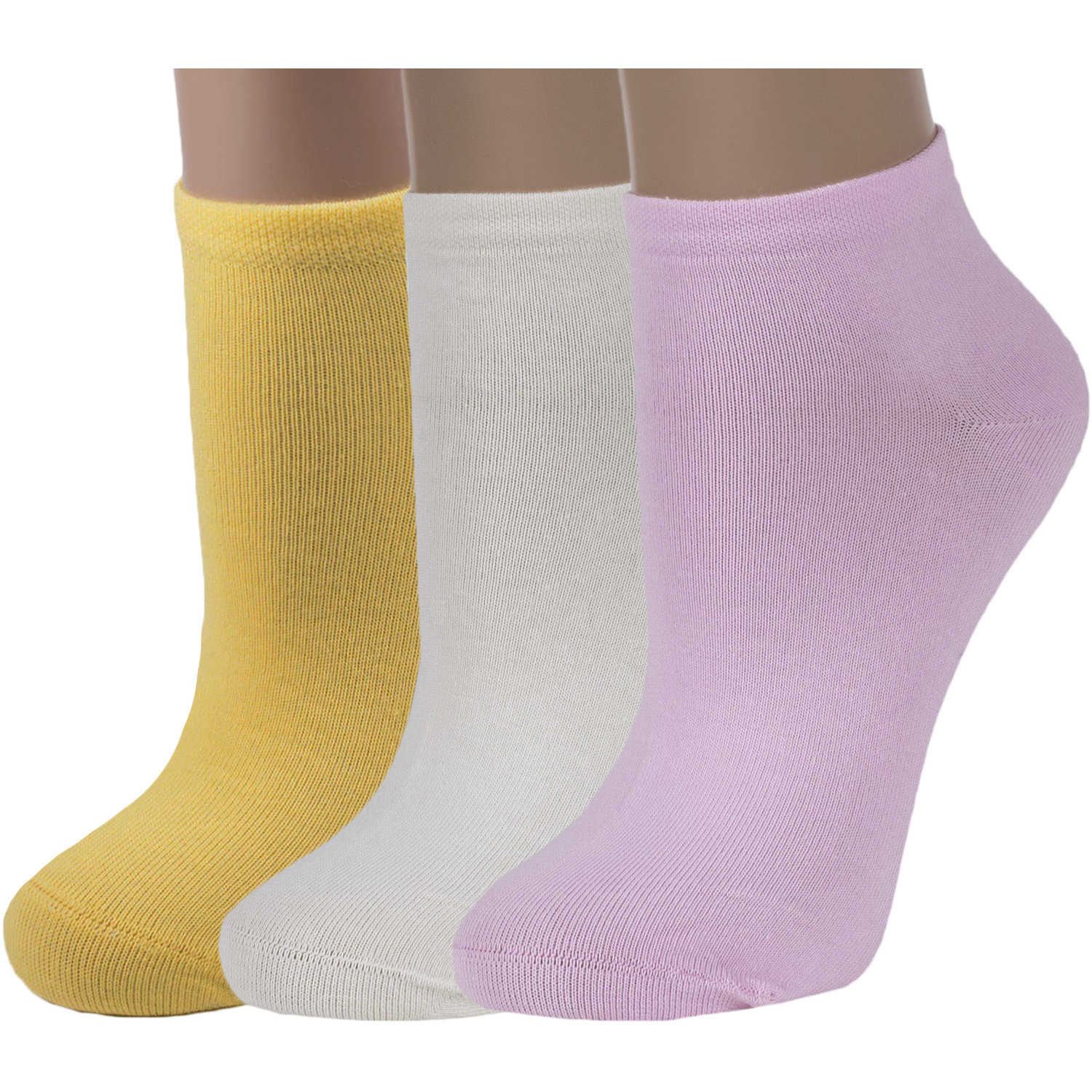 

Комплект носков женских Rusocks 3-Ж-1700 желтых; белых; розовых 23-25, 3-Ж-1700