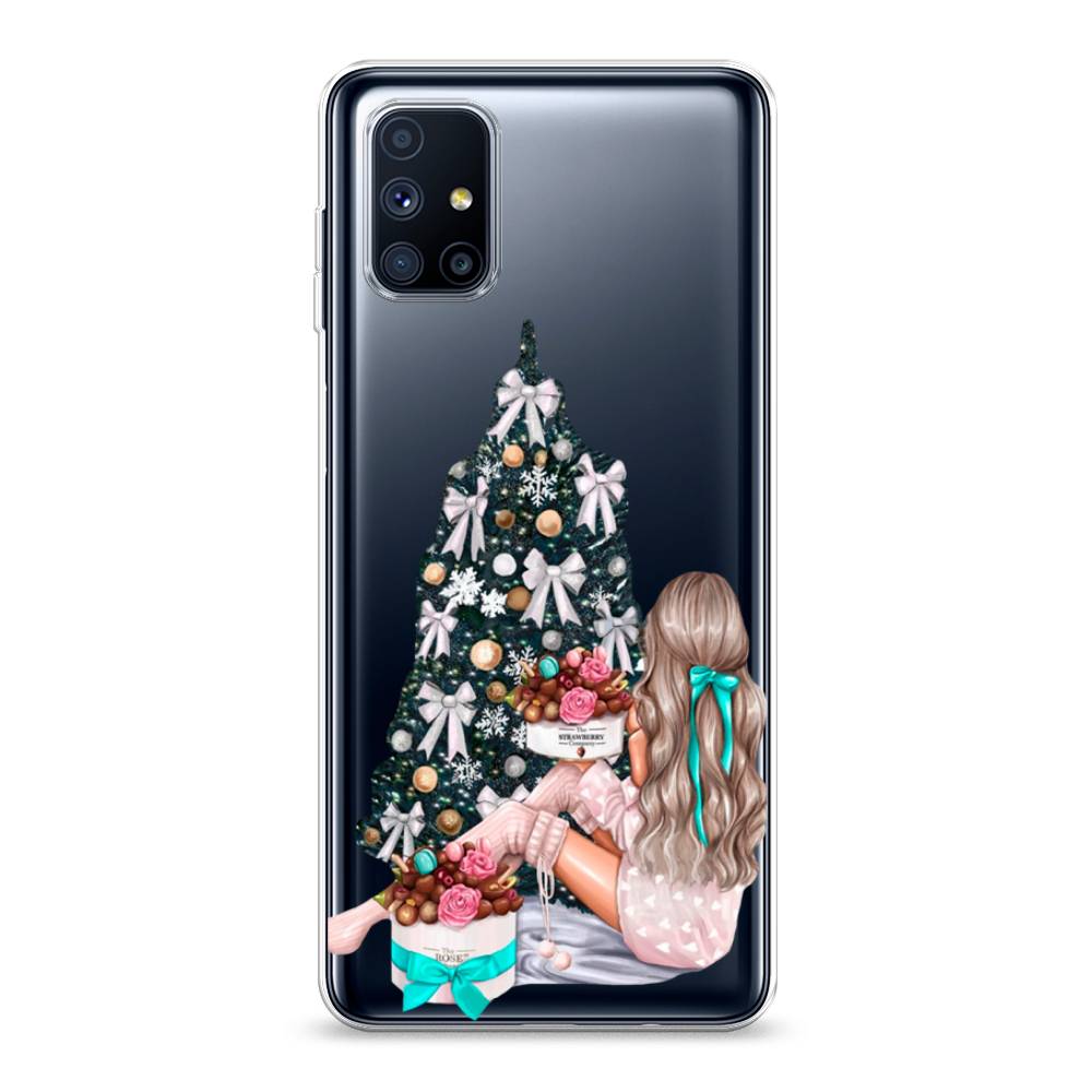 

Чехол на Samsung Galaxy M51 "New Year", Зеленый;бежевый;голубой, 2101550-5
