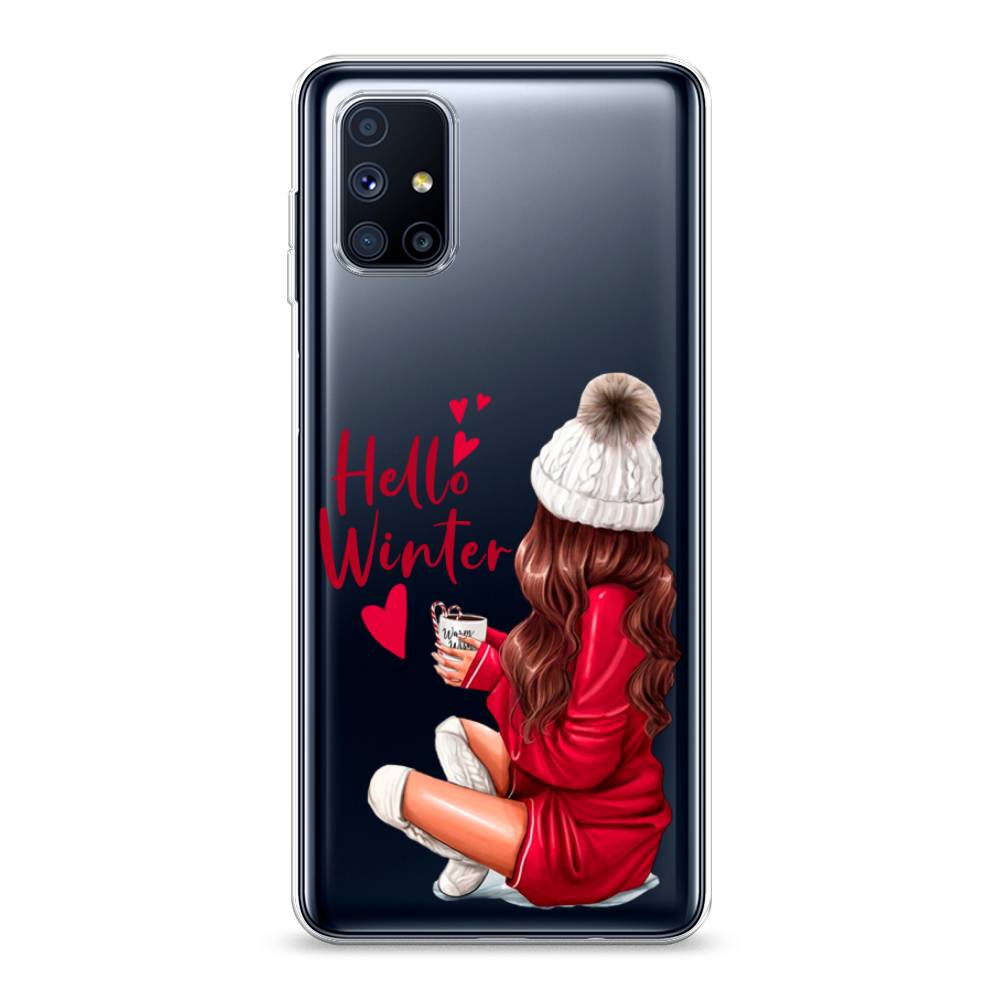 

Чехол на Samsung Galaxy M51 "Hello winter", Красный;белый;коричневый, 2101550-5