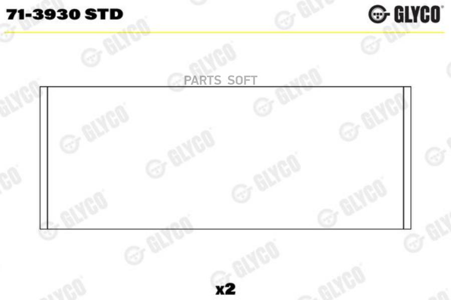 

Вкладыши Шатунные GLYCO 713930STD