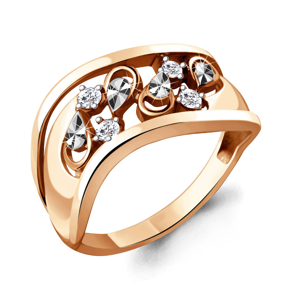 

Кольцо из серебра с фианитом Aquamarine Aquamarine 68851А_925_з р, 68851А_925_з