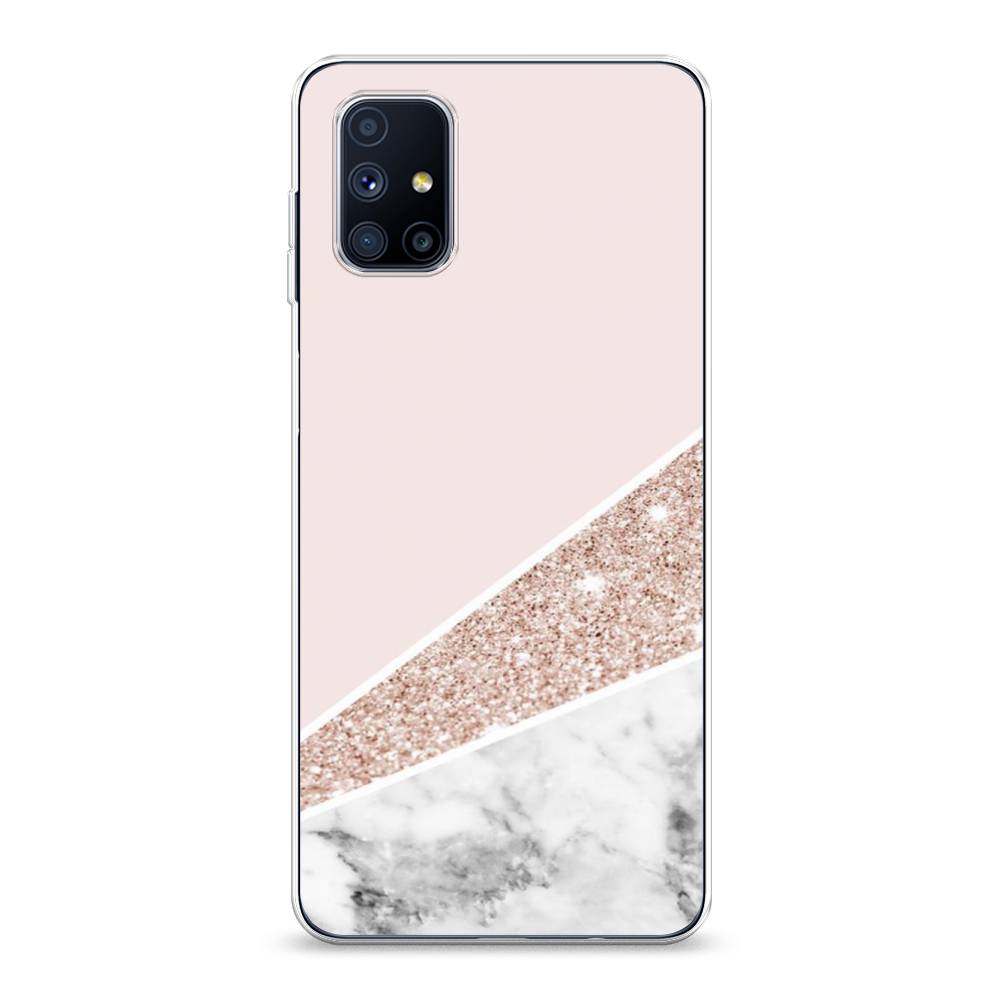 

Чехол на Samsung Galaxy M51 "Блестящий розовый мрамор", 2101550-3