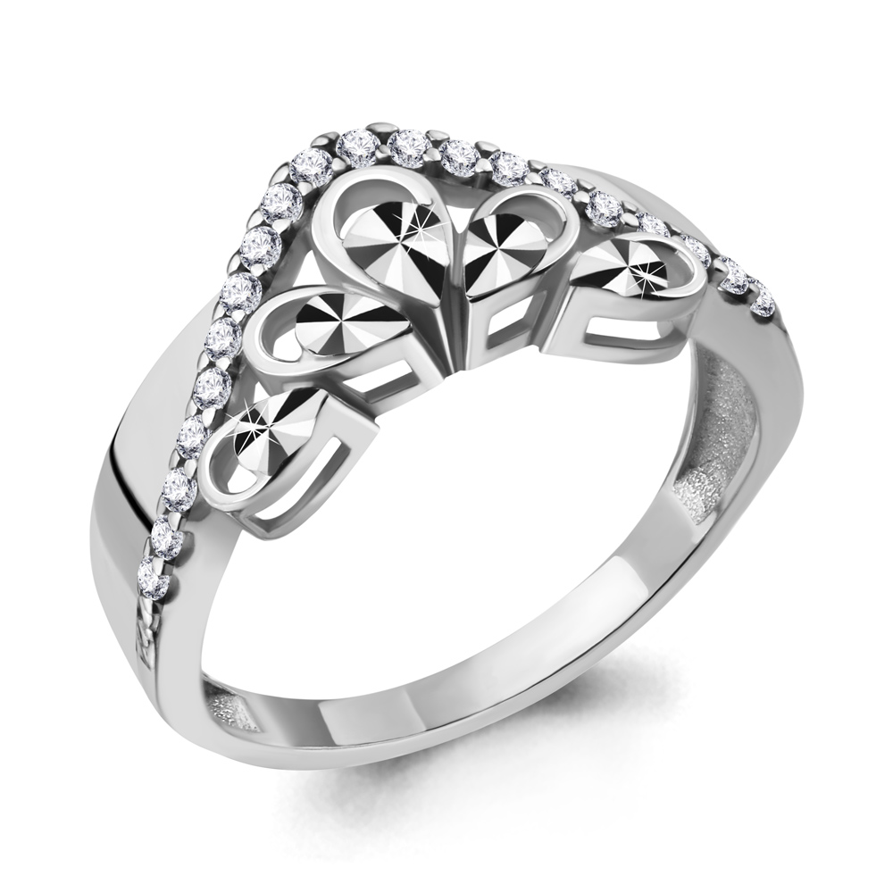 

Кольцо из серебра с фианитом Aquamarine Aquamarine 68847А_925_р р. 21, 68847А_925_р