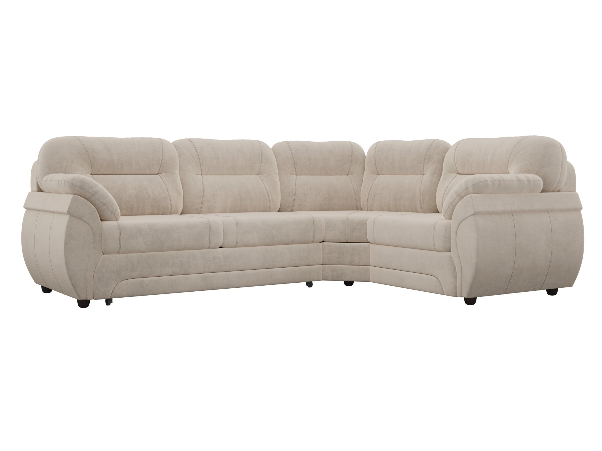 

Диван угловой Бруклин правый велюр бежевый, Диван угловой Бруклин правый угол