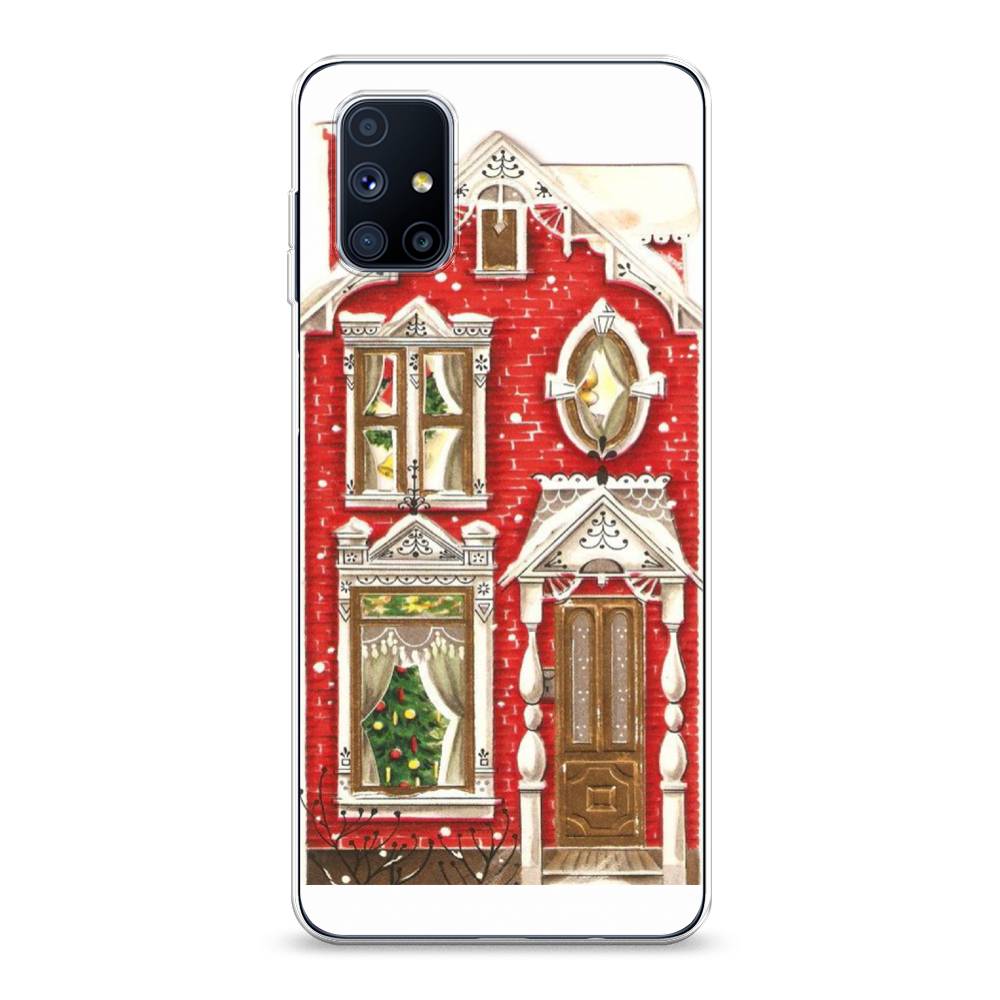 

Чехол на Samsung Galaxy M51 "Пряничный домик", Белый;красный;зеленый, 2101550-5