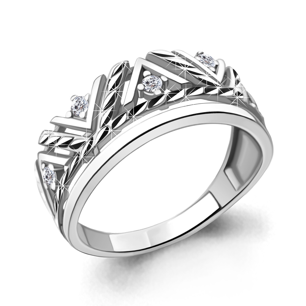 

Кольцо из серебра с фианитом Aquamarine Aquamarine 68845А_925_р р. 18, 68845А_925_р