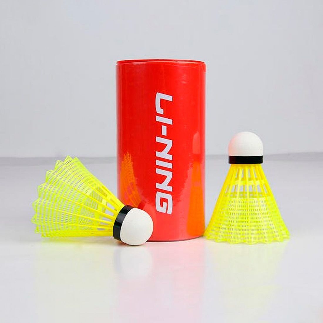 

Воланы для бадминтона пластиковые Li-Ning AYQS001 Middle 2 волана в тубе, Желтый, AYQS001