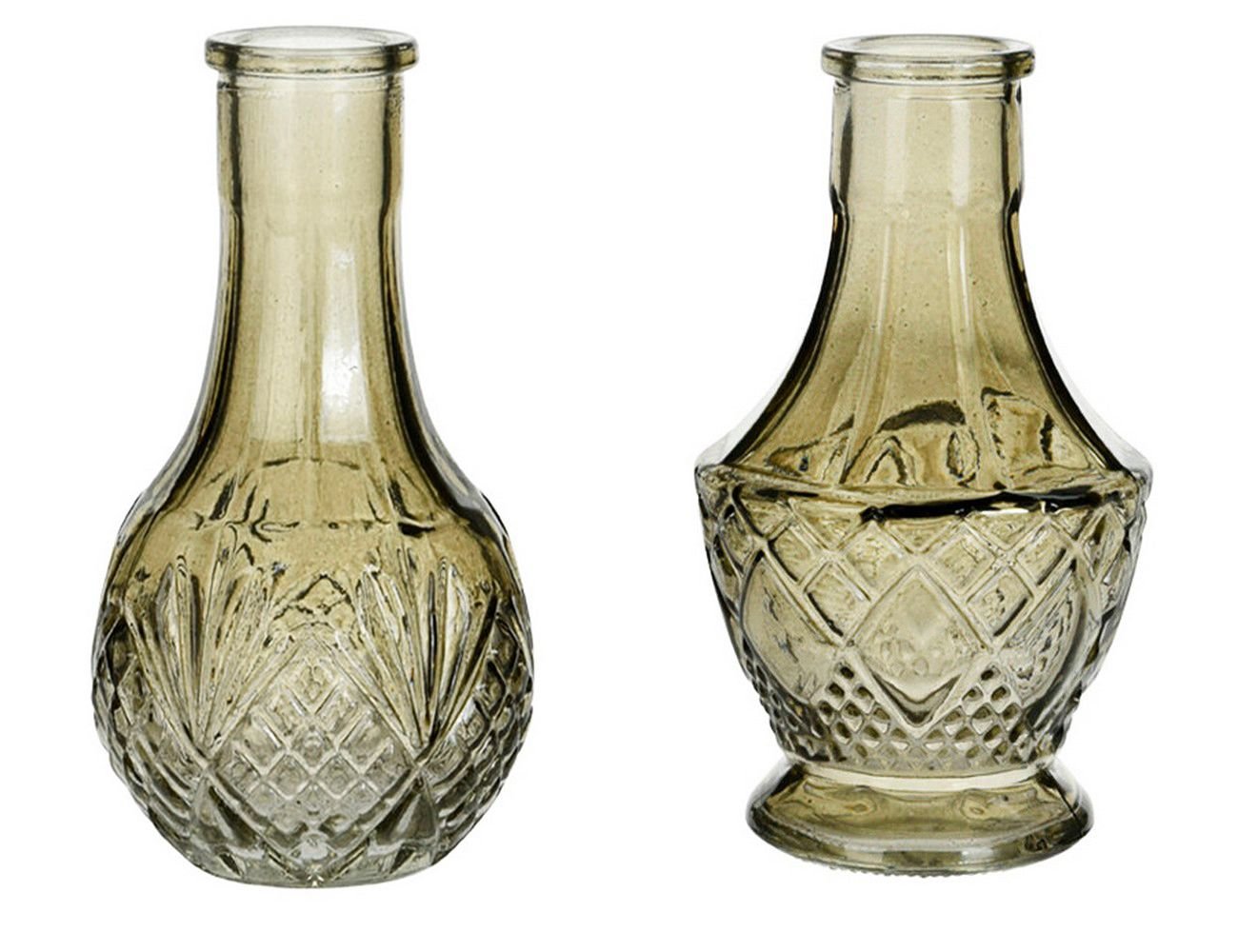 Набор декоративных ваз ДОРИКА, серый, 12 см, 2 шт., Koopman International