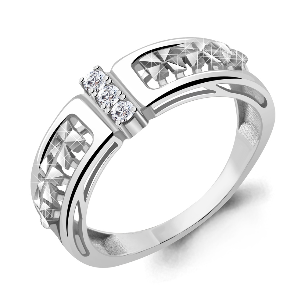 

Кольцо из серебра с фианитом Aquamarine Aquamarine 68844А_925_р р. 17,5, 68844А_925_р