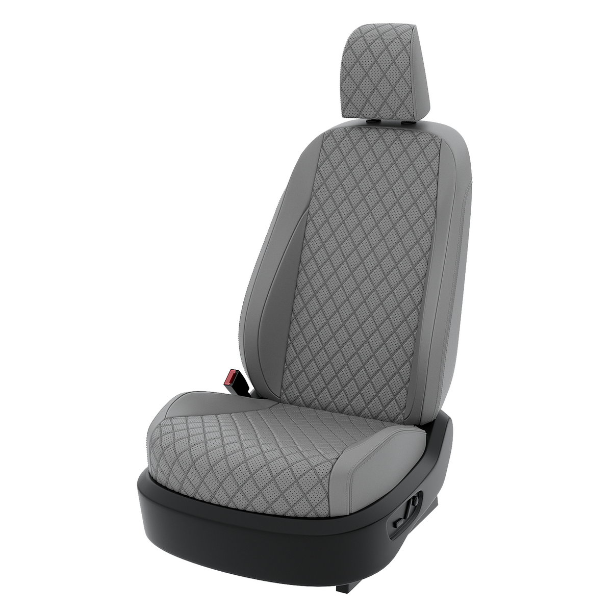 

Чехлы на сиденья Центр Авточехлов для Renault Logan 2 CNTRA1494F-С2-606 Экокожа ромб Серый, CNTRA1494
