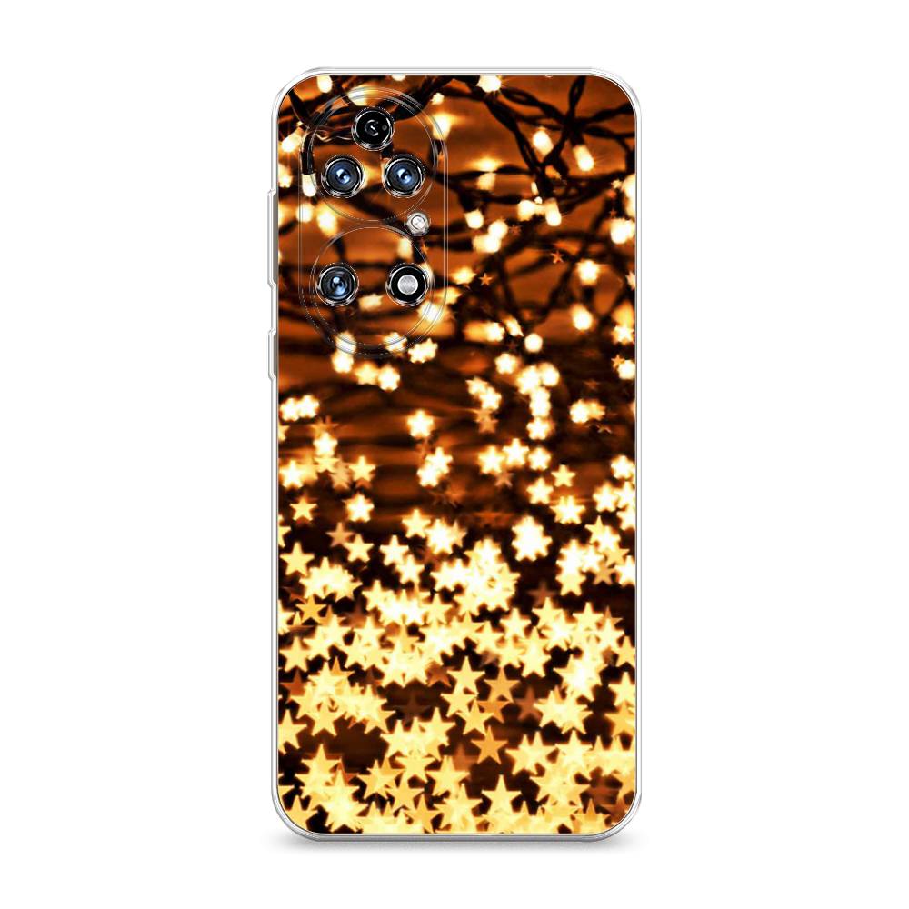 

Чехол на Huawei P50 "Новогодняя гирлянда", Золотистый, 6104950-5