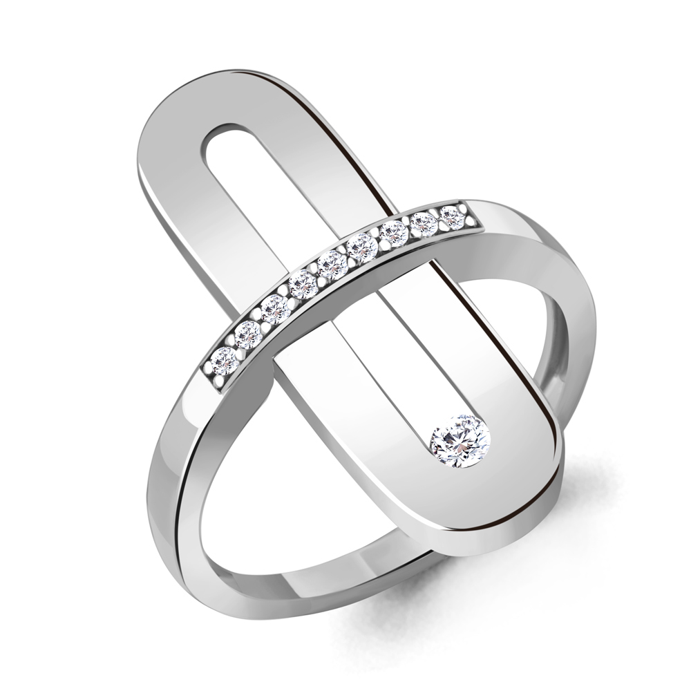 

Кольцо из серебра с фианитом Aquamarine Aquamarine 68834А_925_р р, 68834А_925_р