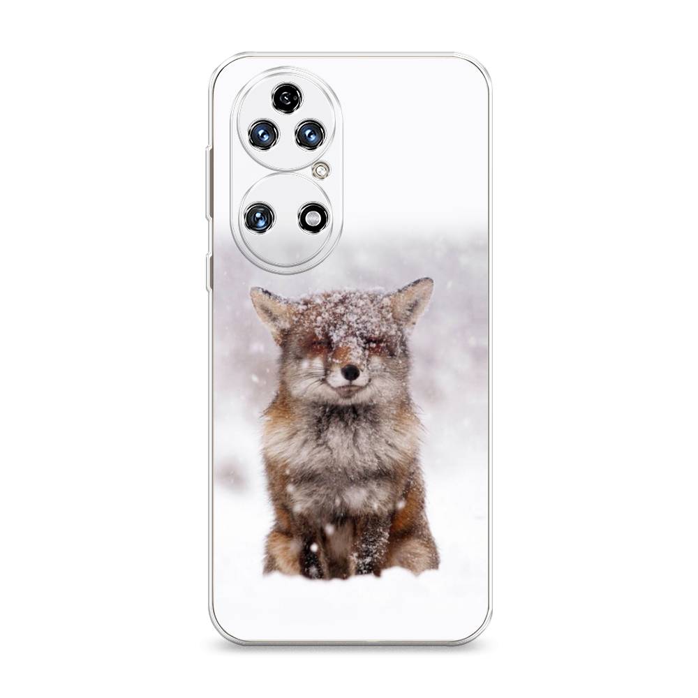 

Чехол на Huawei P50 "Зимняя лиса", Белый;серый;коричневый, 6104950-1