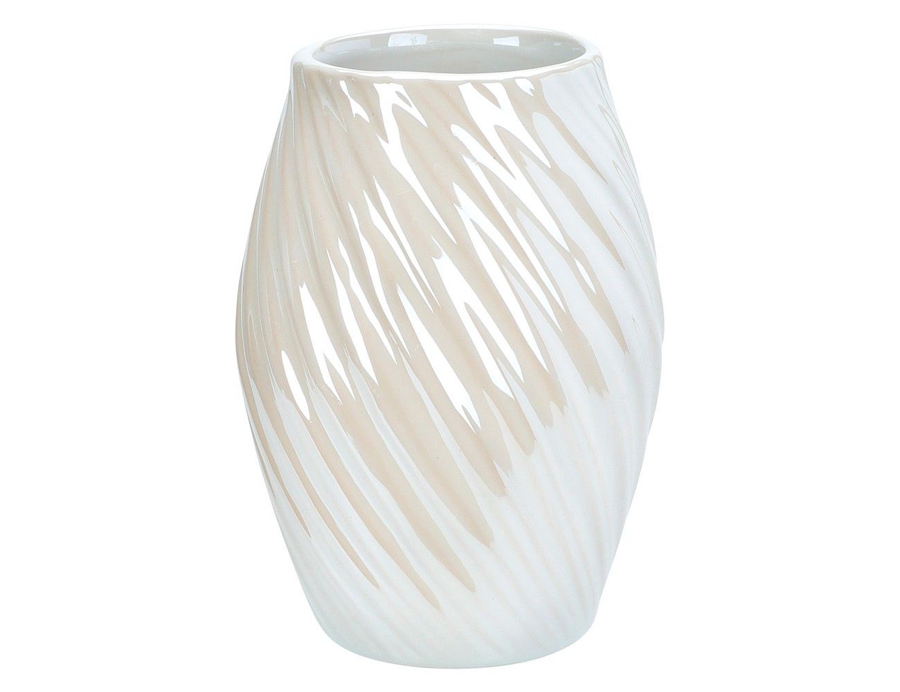 Декоративная ваза ЭЙМЕРИ, керамика, белая, 16 см, Koopman International