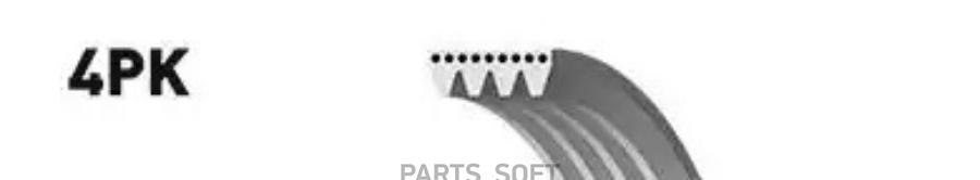

GATES Ремень поликлиновый GATES 4PK1028