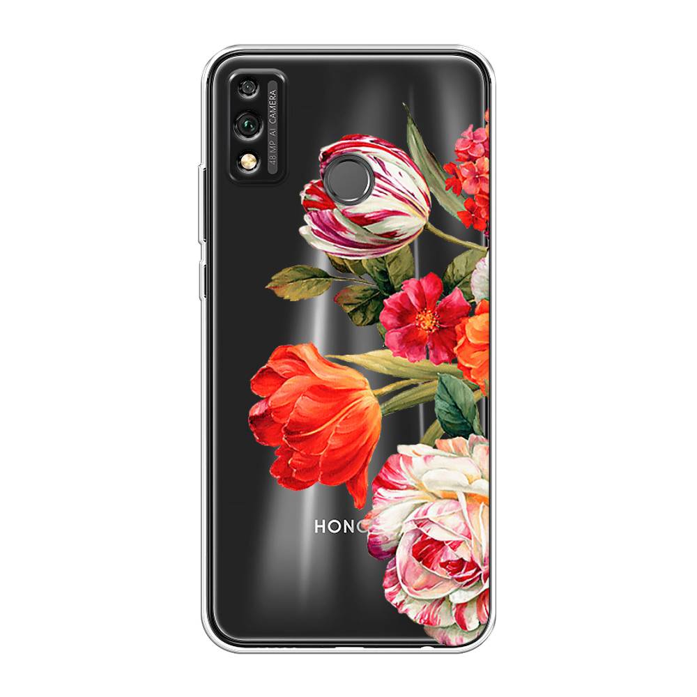 

Чехол Awog на Honor 9X Lite "Весенний букет", Красный;розовый;зеленый, 6104250-8