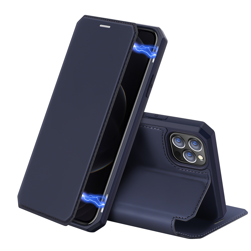 

Чехол книжка Dux Ducis для iPhone 12 Pro Max 6.7" Skin X синий, iPhone 12 Pro Max 6.7