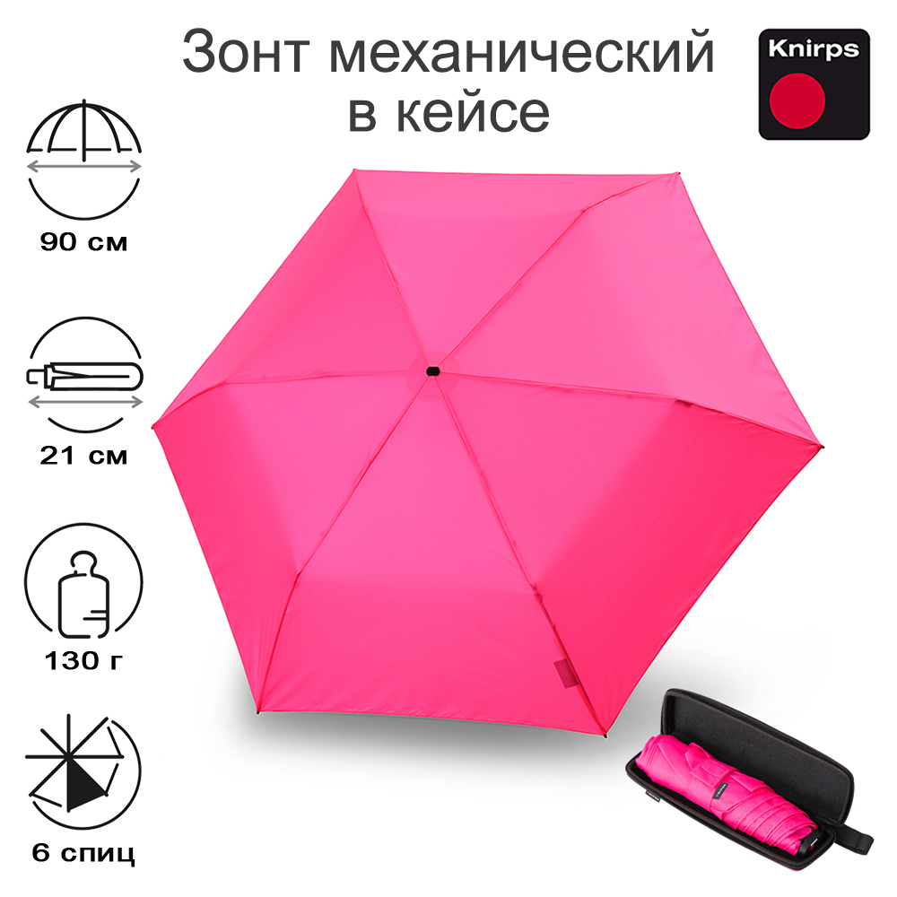 

Зонт женский Knirps X4U neon pink, X4U