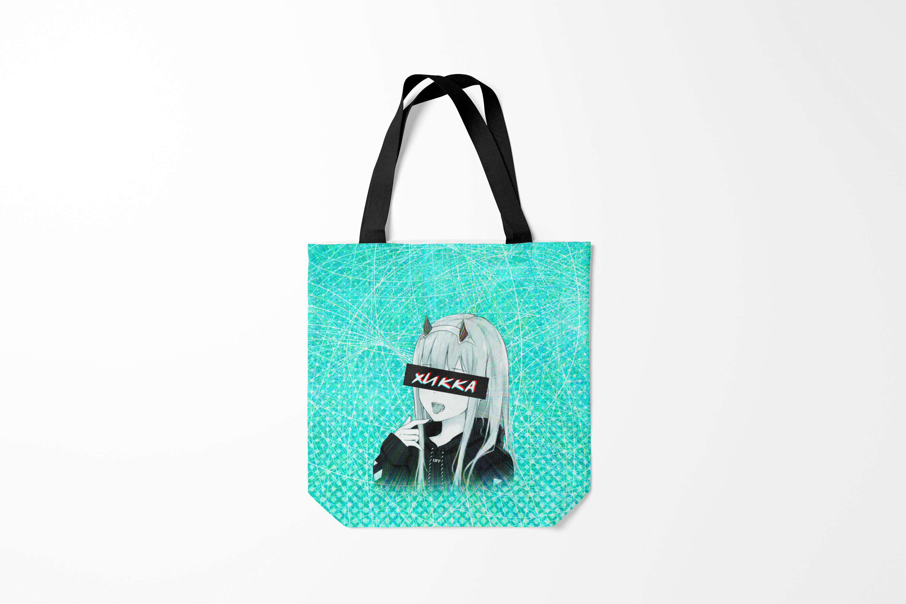 

Сумка шoппер унисекс Burnettie Zero Two Хикка, бирюзовый, Zero Two Хикка