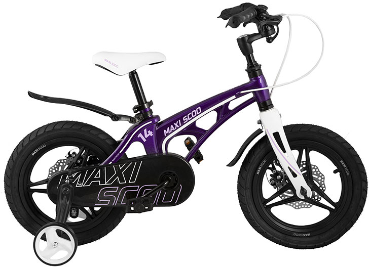 Велосипед детский Cosmic 14 Делюкс Плюс 2022 фиолетовый велосипеды двухподвесы forward raptor 27 5 1 0 год 2022 фиолетовый ростовка 16
