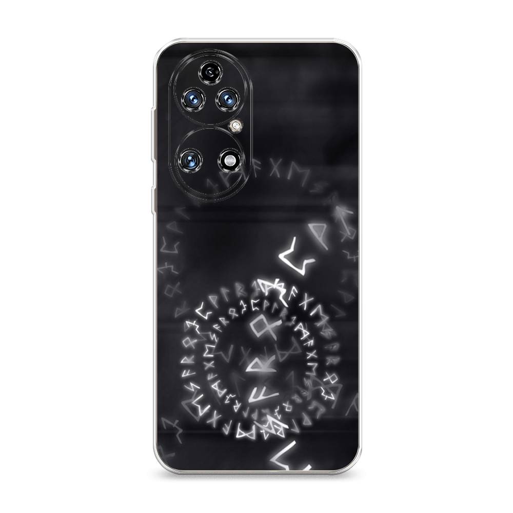 

Чехол на Huawei P50 "Руны", Серый;черный, 6104950-3