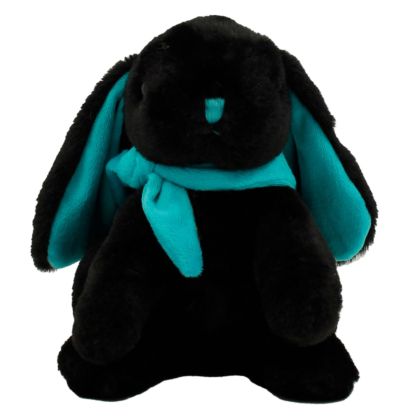 Мягкие игрушки Lapkin Кролик бирюзовый; черный