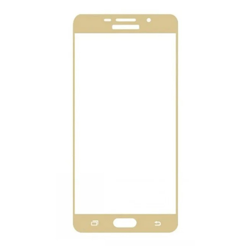 

Защитное стекло на Samsung A310F, Galaxy A3 (2016), с загибом, золотое, X-CASE