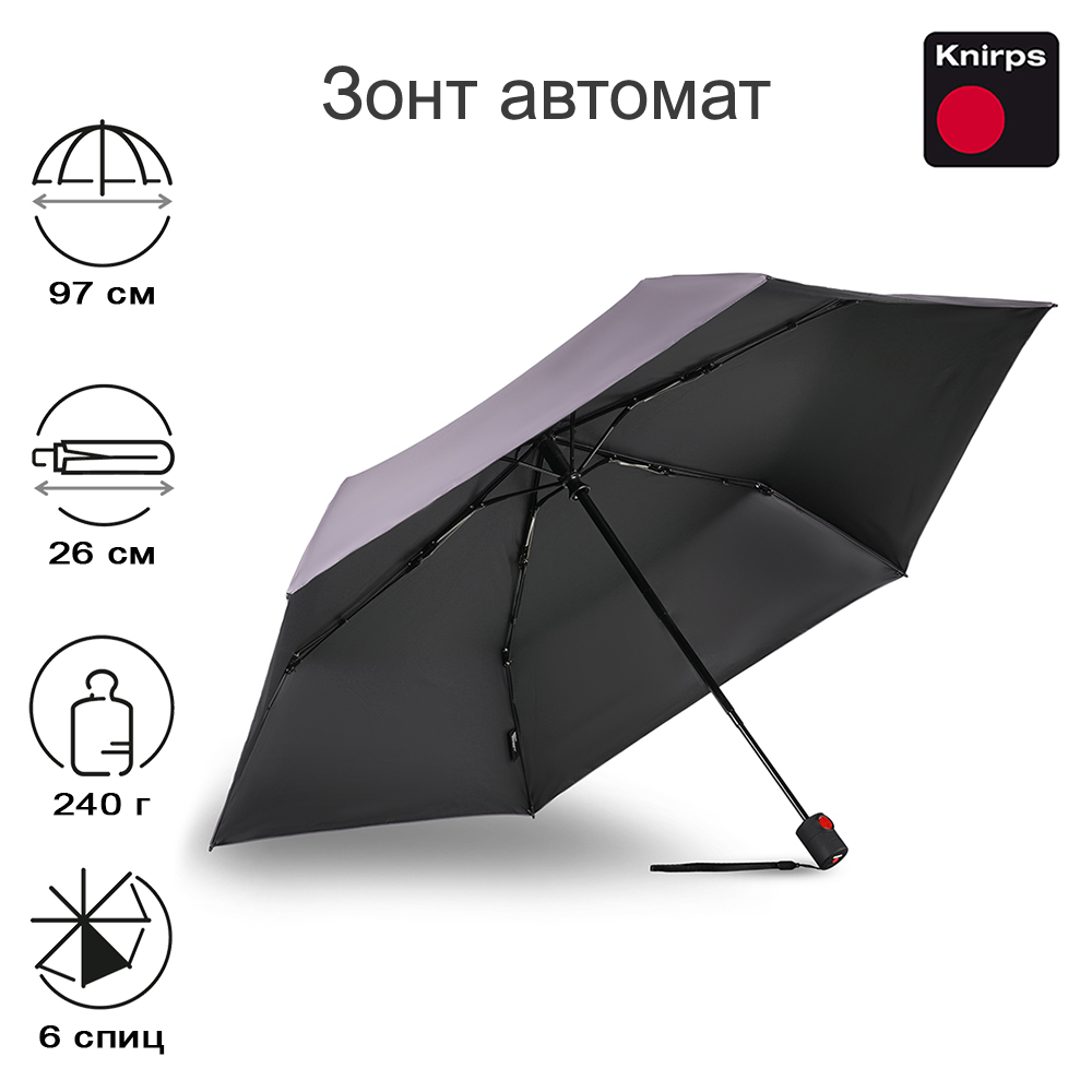 Зонт женский Knirps U.200 Ultra Light Medium Duomatic HEATSHIELD mauve Австрия