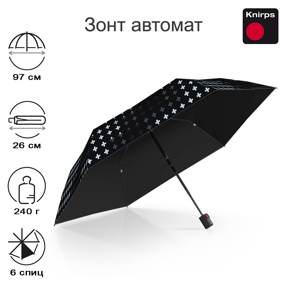 Зонт женский Knirps U.200 Ultra Light Medium Duomatic HEATSHIELD think