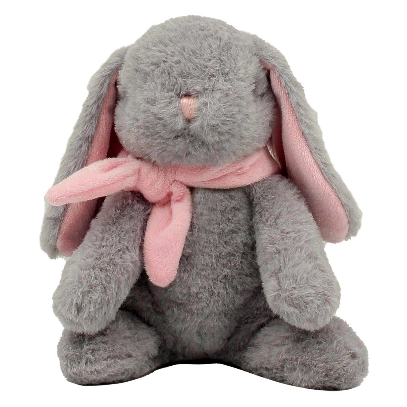 Мягкие игрушки Lapkin Кролик розовый; серый