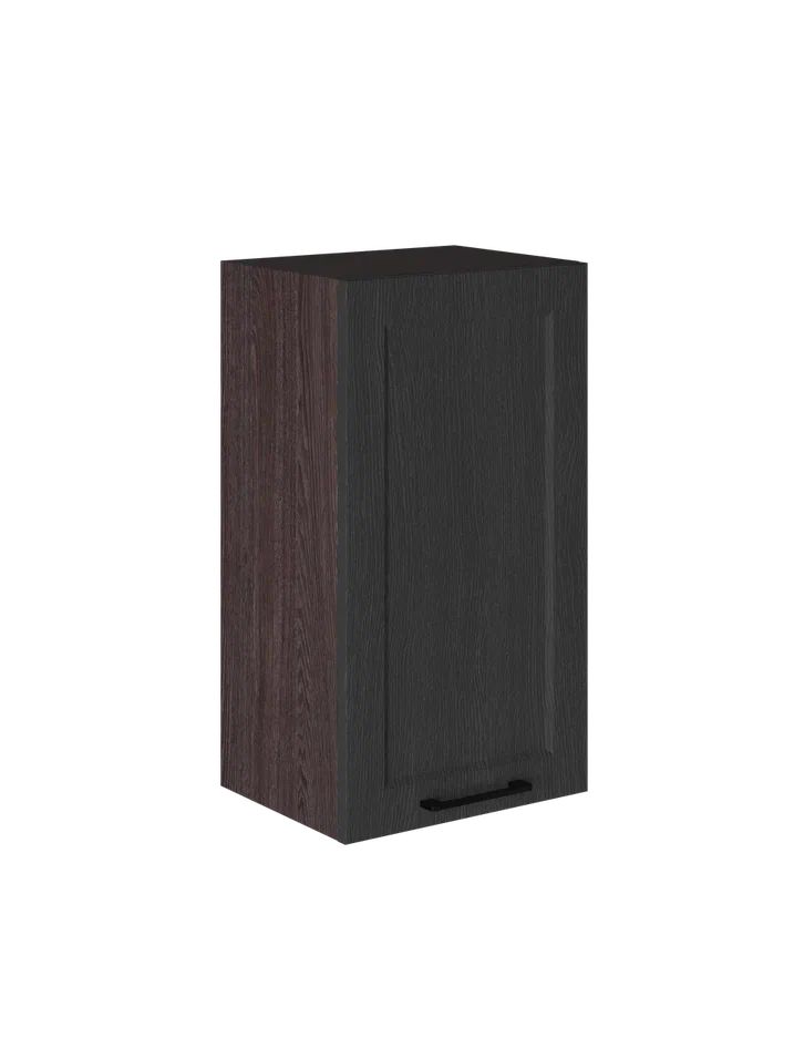 

Кухонный навесной модуль ВСЯ мебель, Квадро, В-400, Графит/Ясень анкор, Коричневый;серый, Квадро В-400