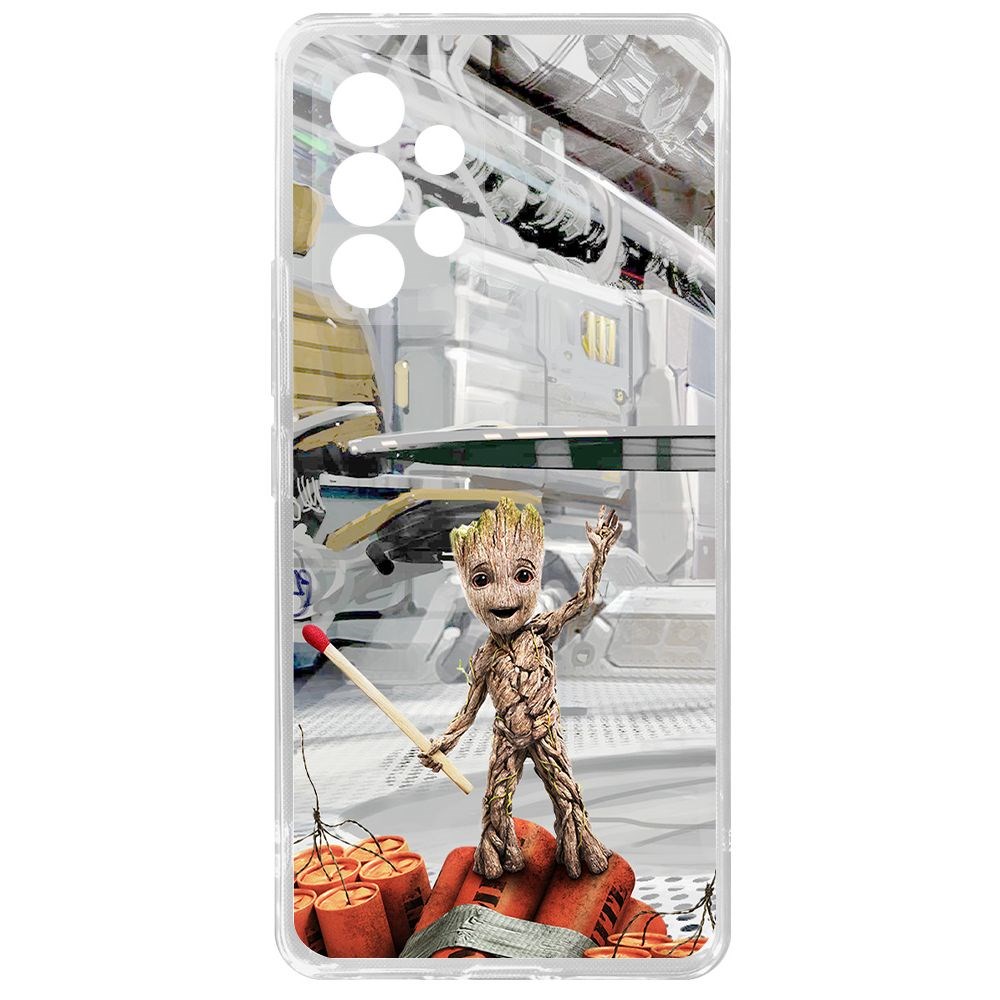 

Чехол-накладка Clear Case Стражи Галактики. Малыш Грут для Samsung Galaxy A53 5G (A536), Прозрачный