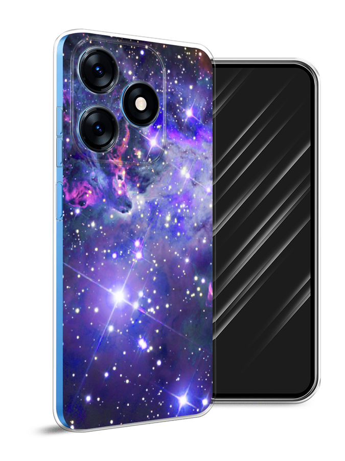 

Чехол Awog на Tecno Spark 10 "Яркая галактика", Фиолетовый, 303650-4