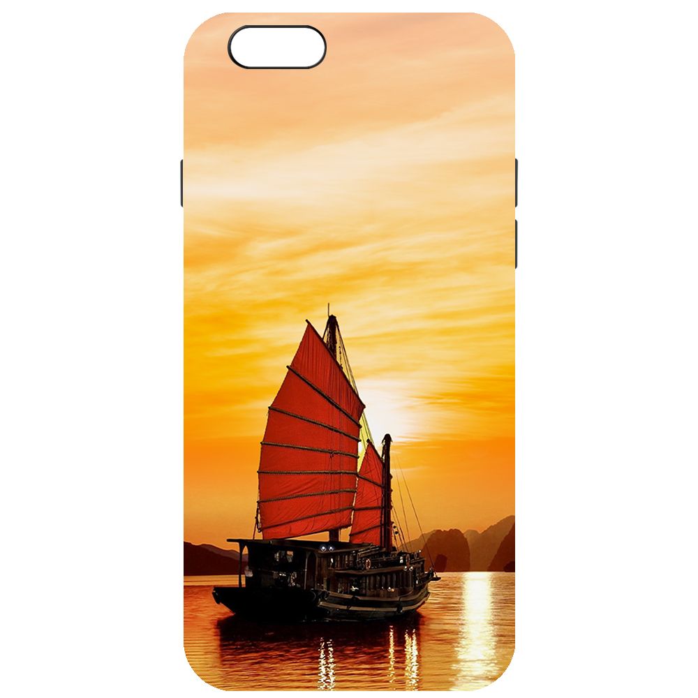 Чехол-накладка Krutoff Soft Case Вьетнам, Бухта Халонг для iPhone 66s черный