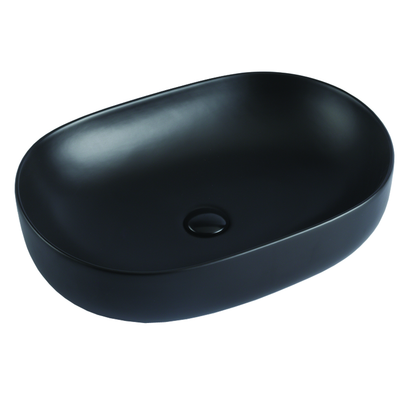 

Раковина накладная Azario 60х41.5х13.5 фаянс, цвет Черный матовый AZ78326MB