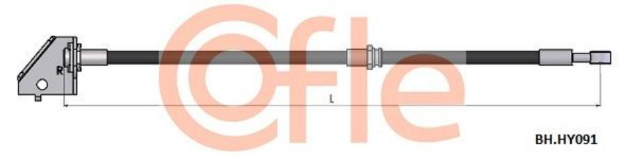 

COFLE Шланг тормозной передн лев HYUNDAI Tucson 04- \ KIA Sportage 04- 1шт