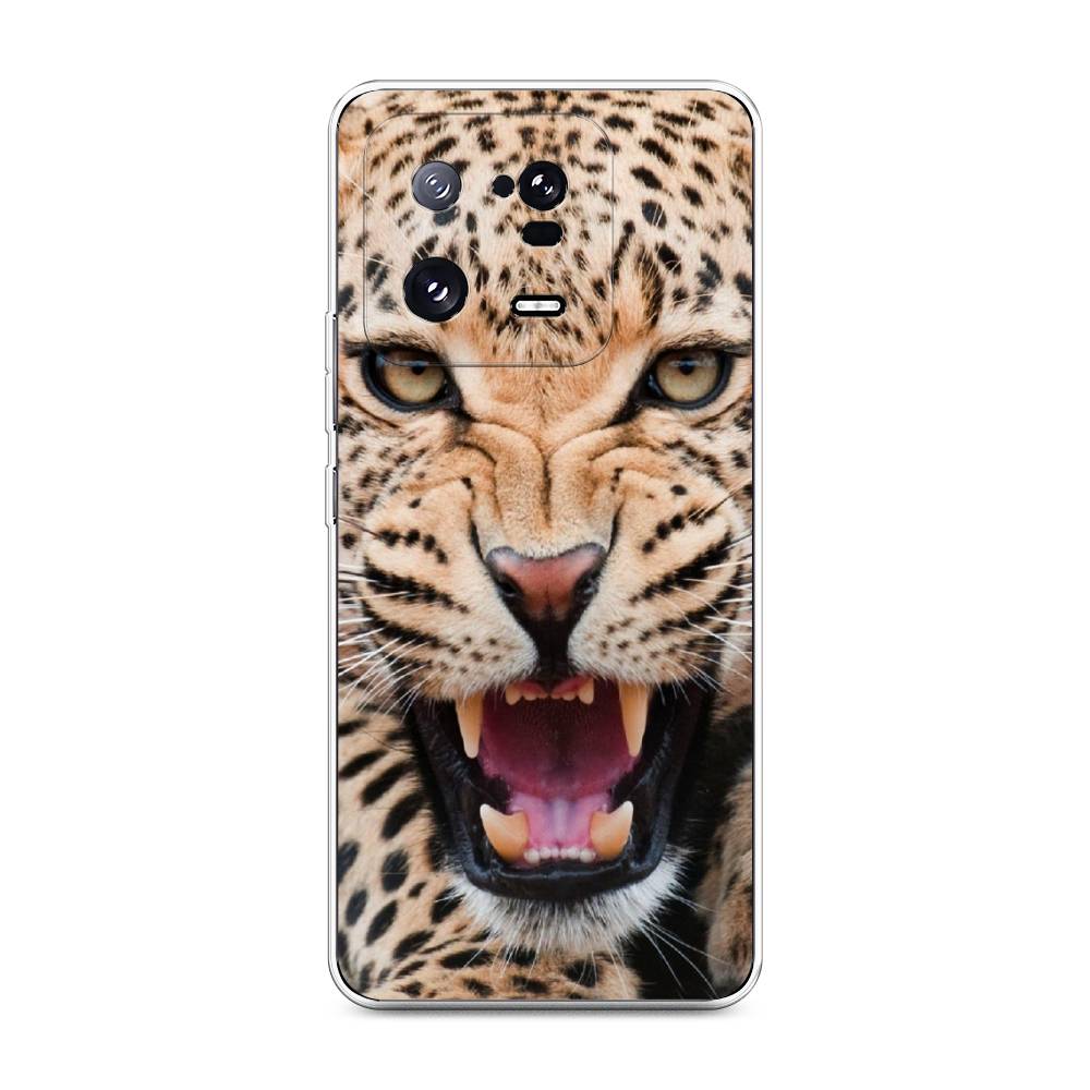 

Чехол на Xiaomi 13 Pro 5G "Леопард 3d", Бежевый;черный, 317350-6