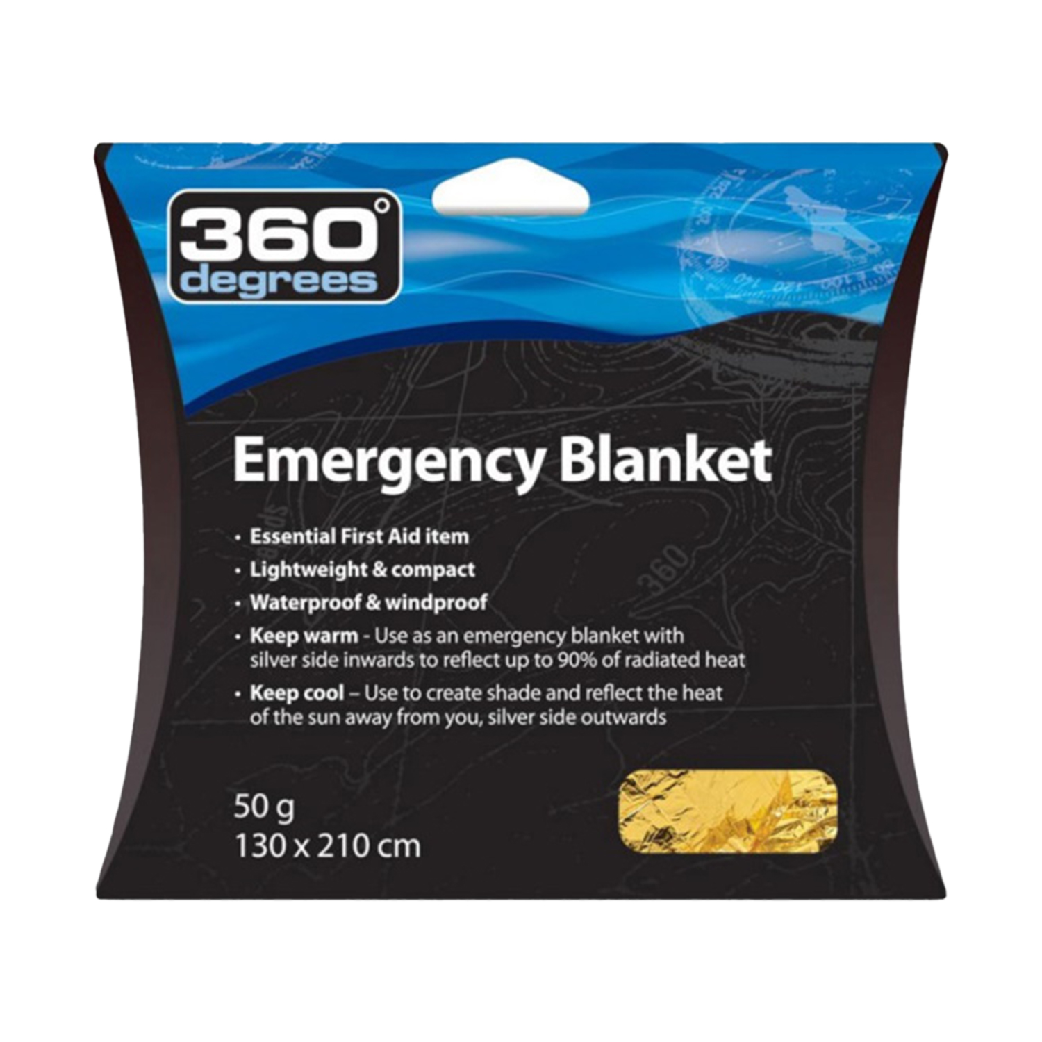 

Спасательное Одеяло 360 Degrees Emergency Blanket, Emergency Blanket