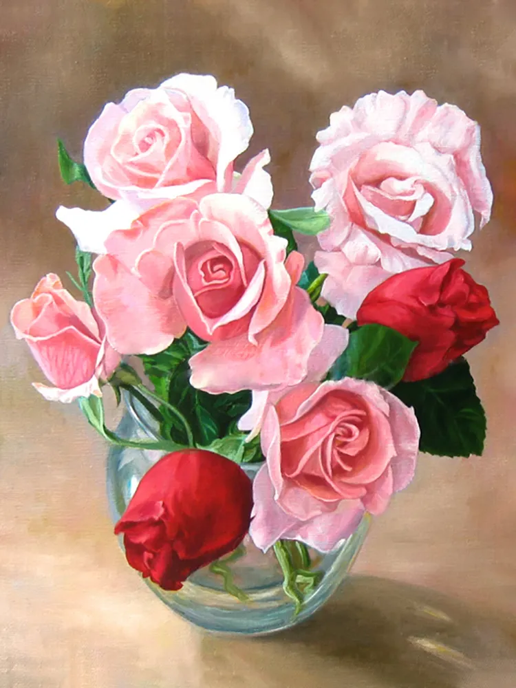 

Алмазная вышивка Гранни Розы, 30x40 см