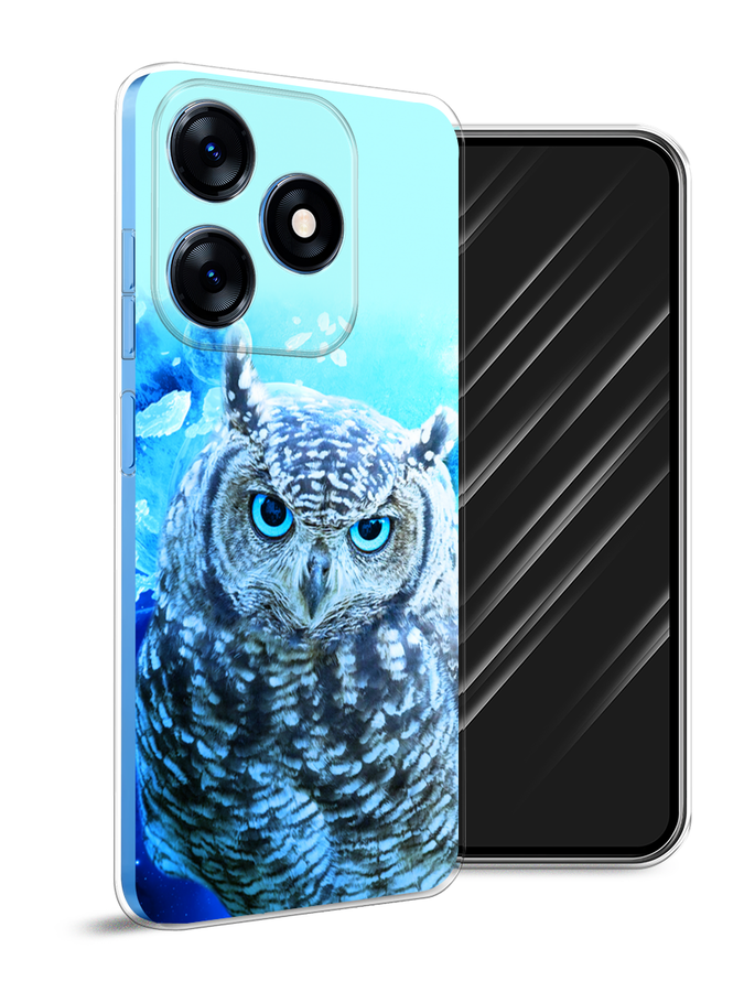 

Чехол Awog на Tecno Spark 10 "Сова арт 7", Синий;голубой, 303650-1