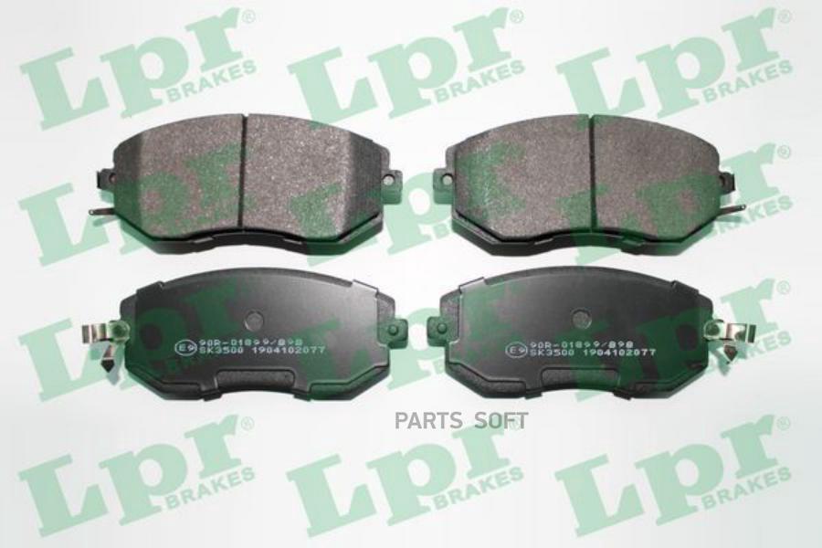 

Колодки тормозные SUBARU FORESTER 08-/IMPREZA 08-/XV 12- передние LPR