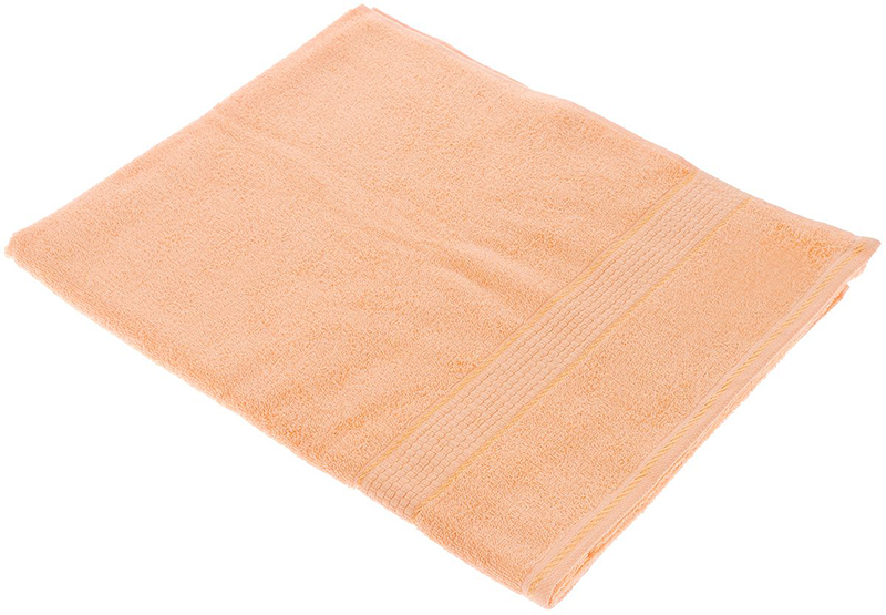 фото Махровое полотенце персик 70*135-100% хлопок, узт-пм-113-08-24 aisha