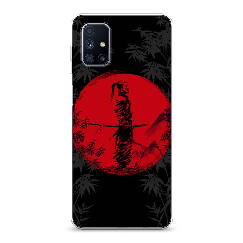 

Чехол на Samsung Galaxy M51 "Самурай на красном фоне", Черный;красный;серый, 2101550-4
