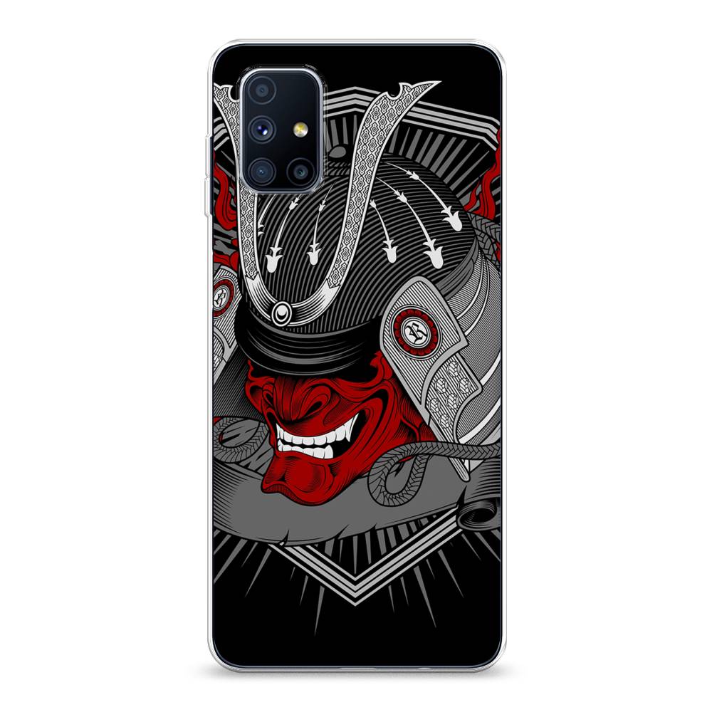 

Чехол на Samsung Galaxy M51 "Красная маска самурая", Белый;красный;черный, 2101550-4