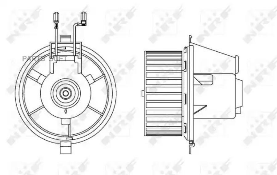 Вентилятор отопителя VW Corrado/Golf II/Jetta II 83>95 Seat Toledo I 91>99 NRF 34165