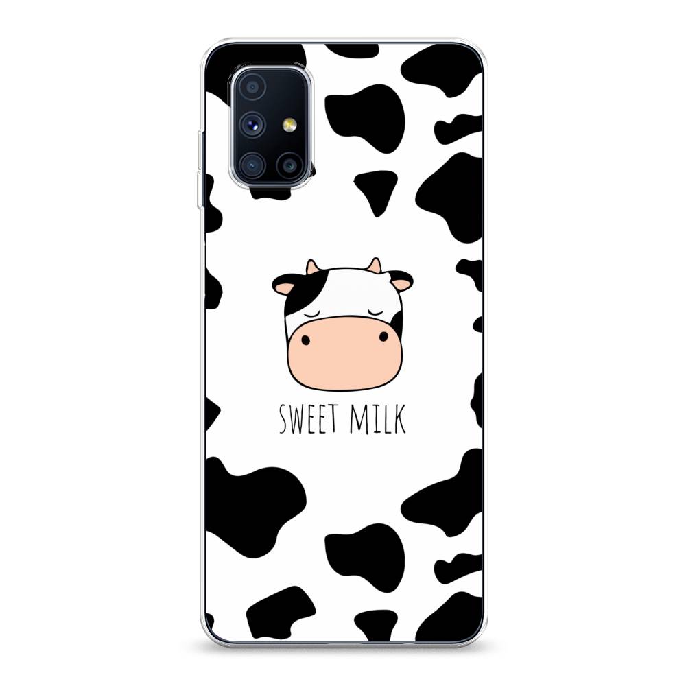 

Чехол на Samsung Galaxy M51 "Sweet milk", Розовый;белый;черный, 2101550-1