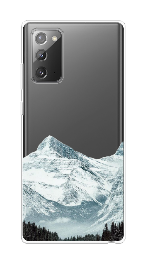 

Чехол на Samsung Galaxy Note 20 "Горы арт 1", Белый;зеленый, 2100950-2