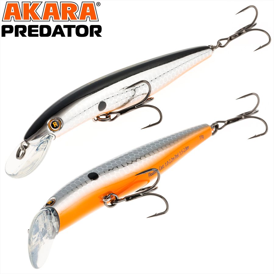 

Воблер Akara Predator 125F 21гр 3/4 oz 5,0 in A9, Разноцветный, Predator