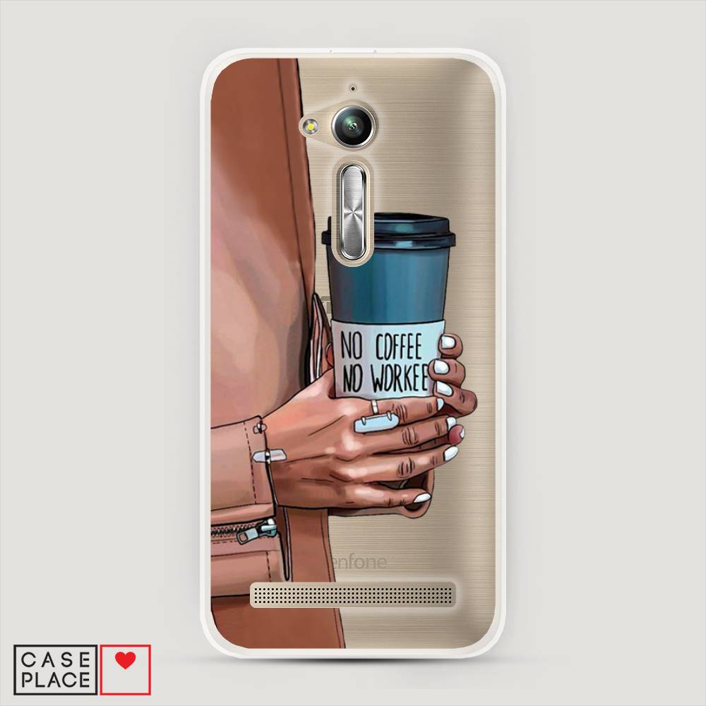 фото Чехол awog "no coffee" для asus zenfone go zb500kg